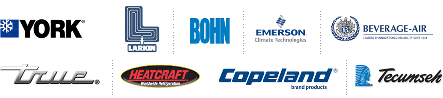 We service and sell the following refrigeration brands.